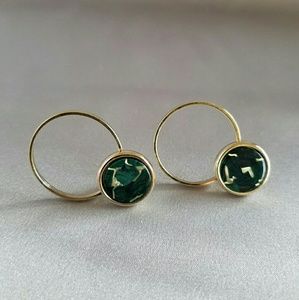 New gold trim earrings